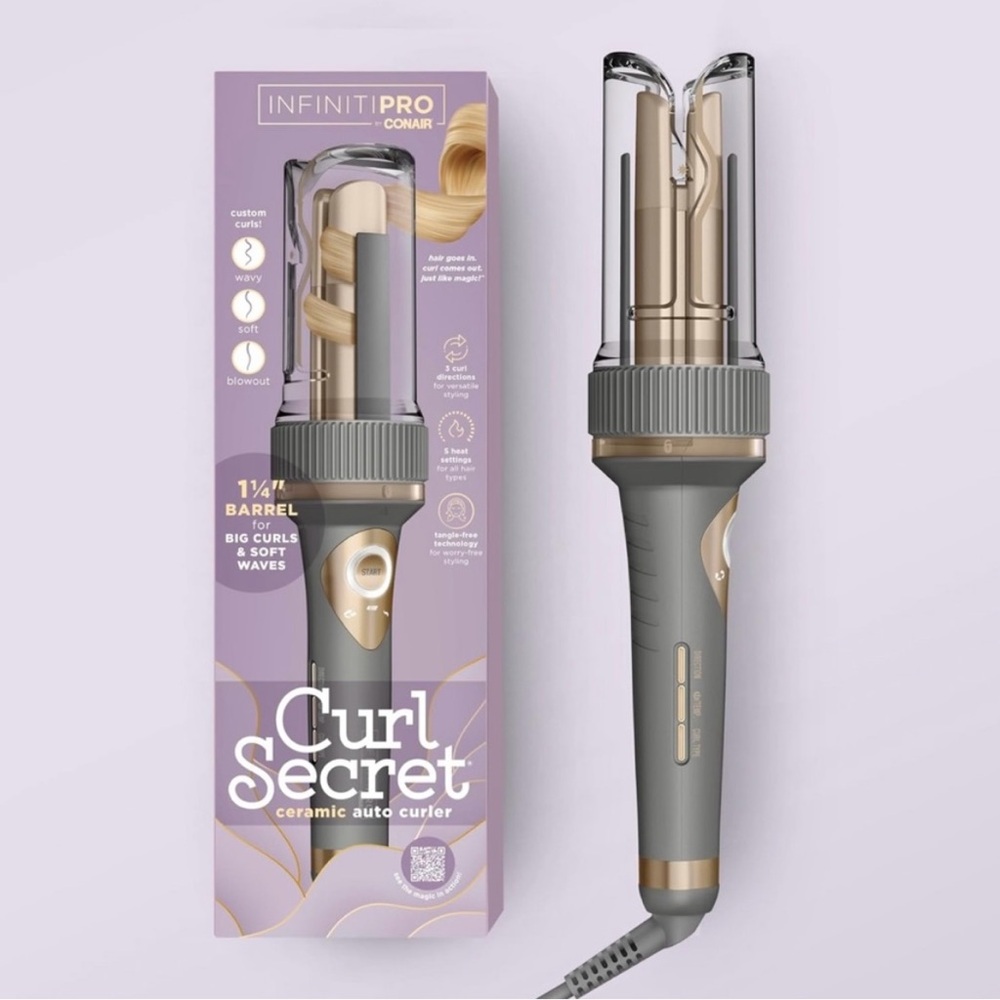 CONAIR INFINITIPRO Curl Secret - Ceramic Automatic Curler New Open Box